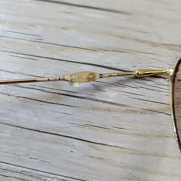 Vintage Carrera 5763 41 Sunglasses Tortoise - Gold Panto Round FRAMES ONLY Rare - Picture 5 of 11